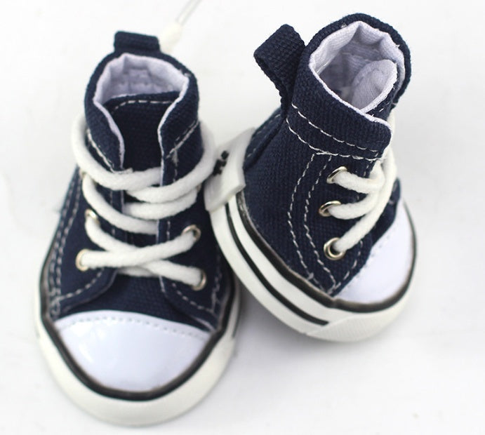 KFX-5184957 Pet Denim Cowboy Canvas Shoes for Dogs