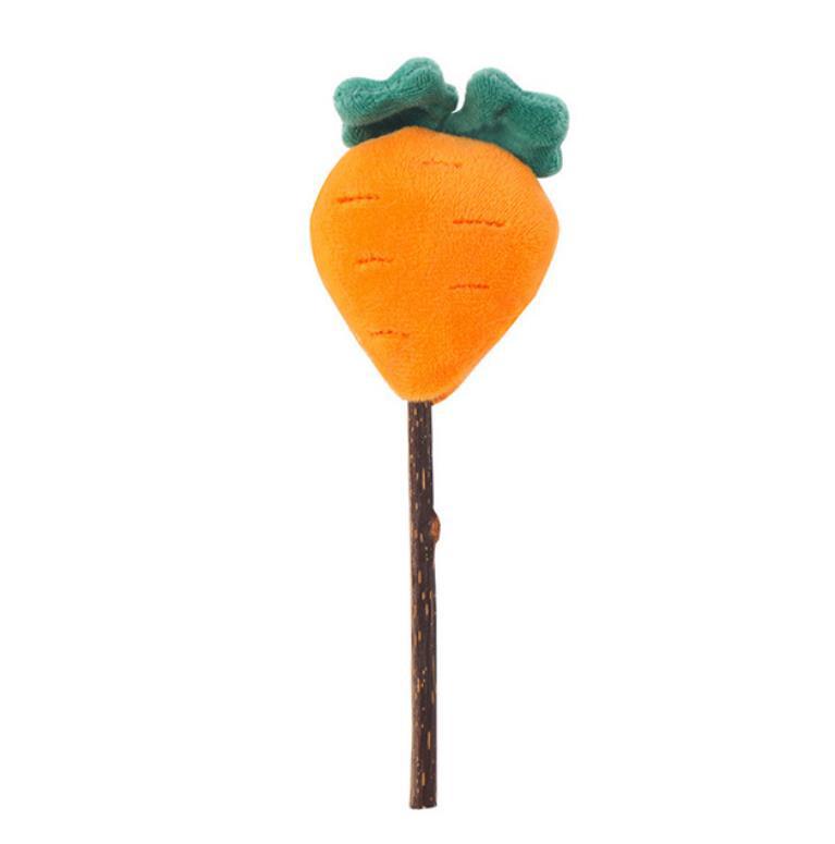 KFX-5188925 Cartoon Cat Molar Stick with Bell and Catnip - Engaging Teasing Toy for Cats