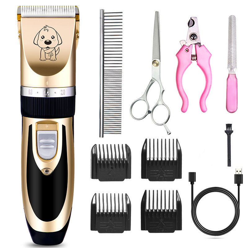 KFX-5189693 Rechargeable Cat Hair Clipper with Titanium Ceramic Blade and Adjustable Lengths