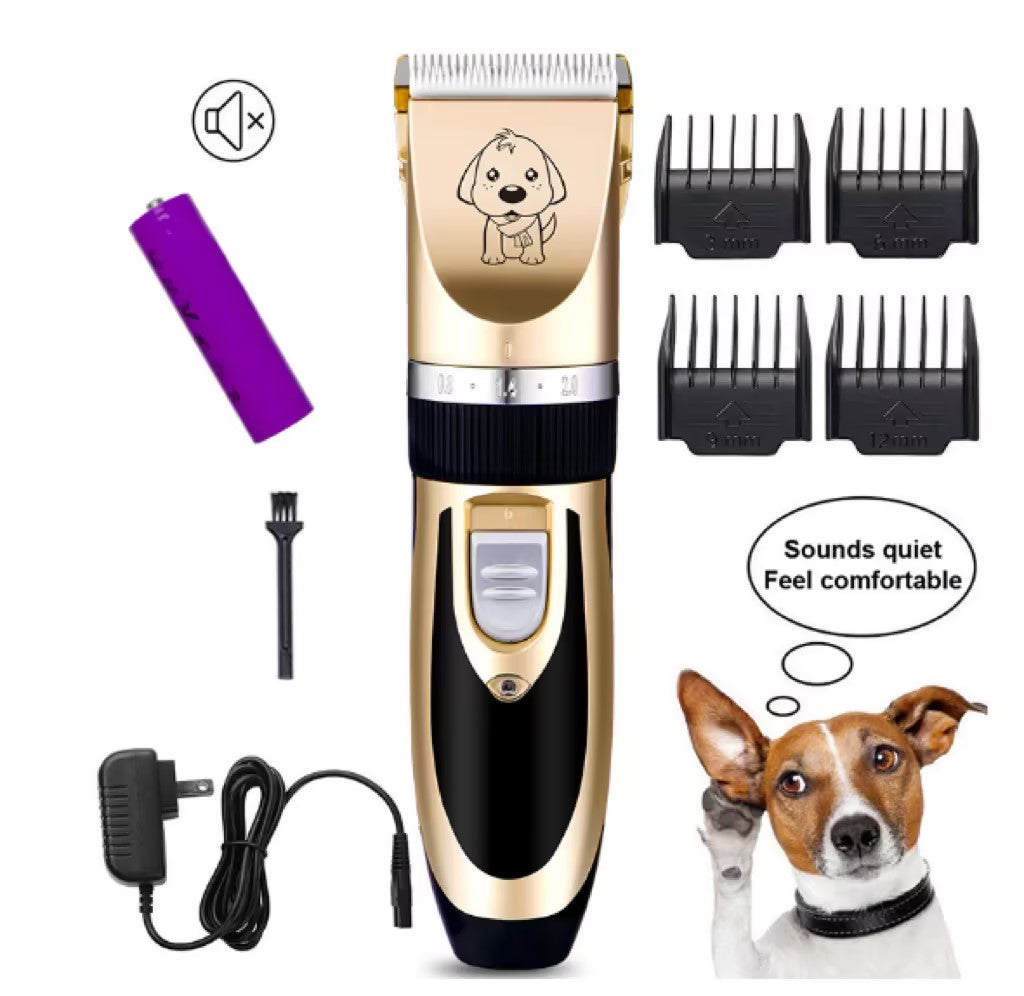 KFX-5189693 Rechargeable Cat Hair Clipper with Titanium Ceramic Blade and Adjustable Lengths