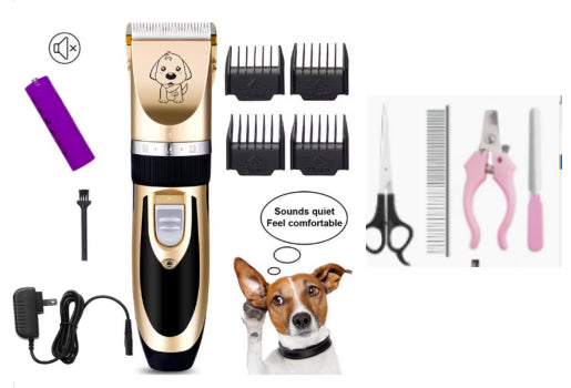 KFX-5189693 Rechargeable Cat Hair Clipper with Titanium Ceramic Blade and Adjustable Lengths