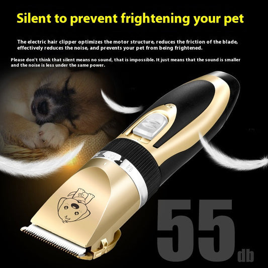 KFX-5189693 Rechargeable Cat Hair Clipper with Titanium Ceramic Blade and Adjustable Lengths