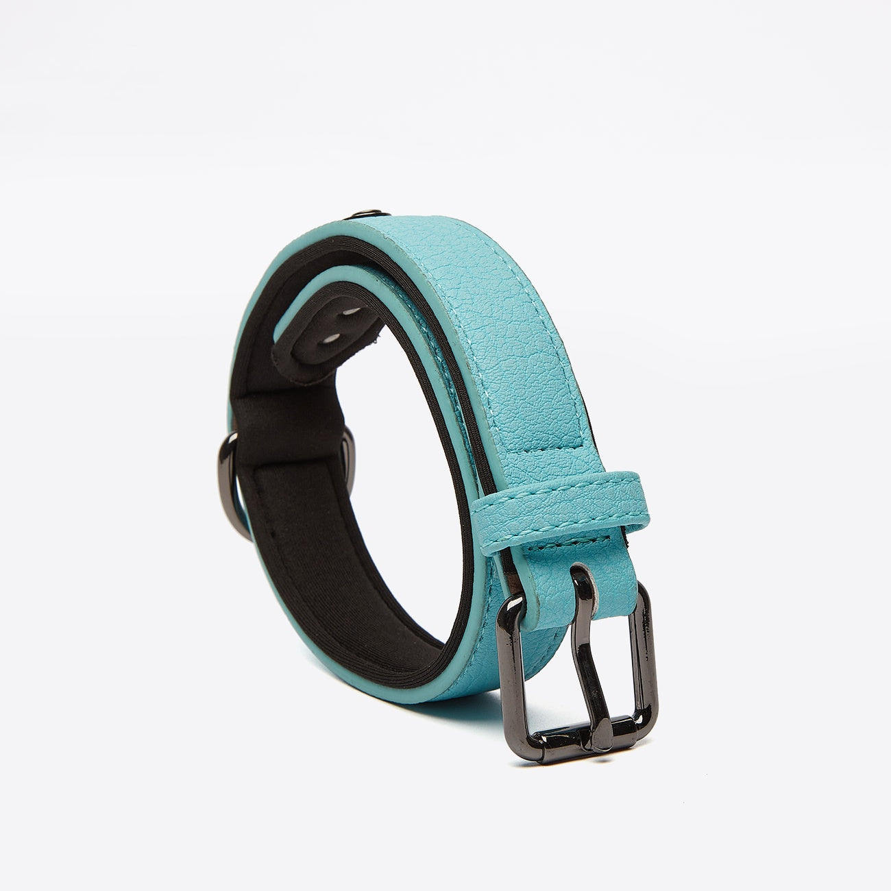 KFX-5190077 Eco-Friendly PU Dog Collar with Lychee Pattern for Large Dogs - Waterproof Inner Layer, Alloy Buckle