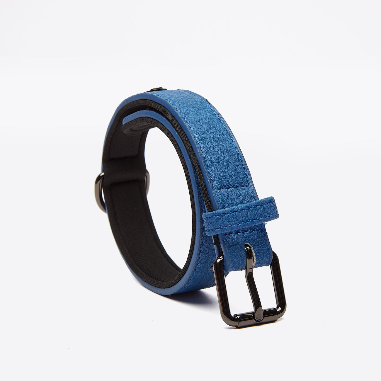 KFX-5190077 Eco-Friendly PU Dog Collar with Lychee Pattern for Large Dogs - Waterproof Inner Layer, Alloy Buckle