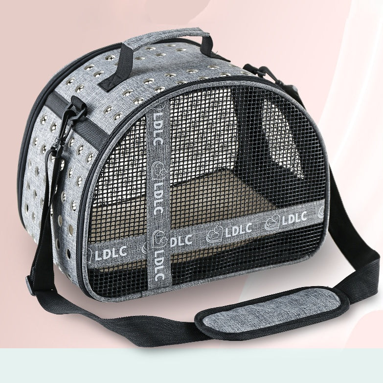 KFX-5190333 One Shoulder Portable Cat Travel Bag with Waterproof Oxford Cloth