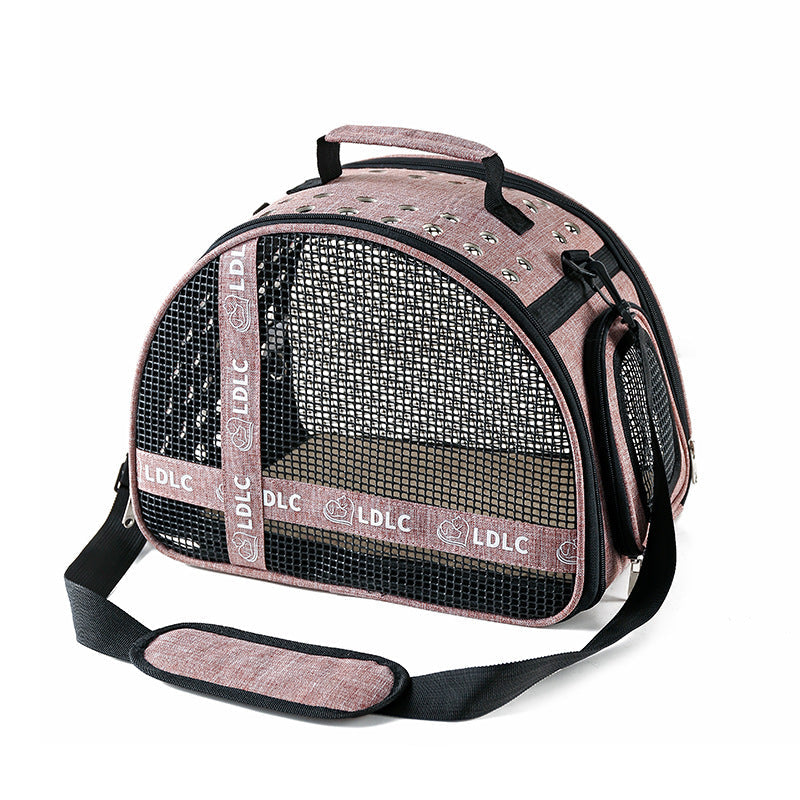 KFX-5190333 One Shoulder Portable Cat Travel Bag with Waterproof Oxford Cloth