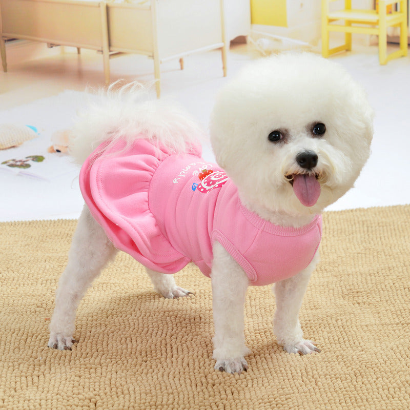 KFX-5192253 Casual Fleece Dog Dress in Princess Teddy Style for All Genders