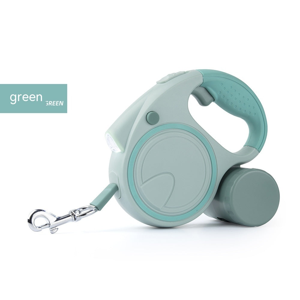 KFX-5193661 Automatic Retractable Pet Leash with Flashlight - Available in Multiple Colors