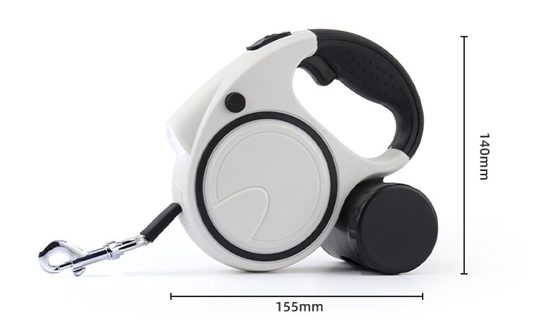 KFX-5193661 Automatic Retractable Pet Leash with Flashlight - Available in Multiple Colors