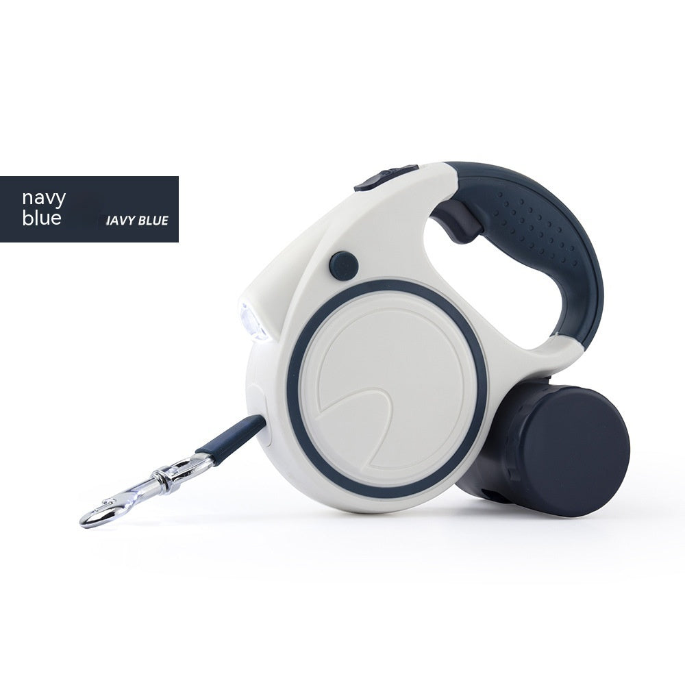 KFX-5193661 Automatic Retractable Pet Leash with Flashlight - Available in Multiple Colors