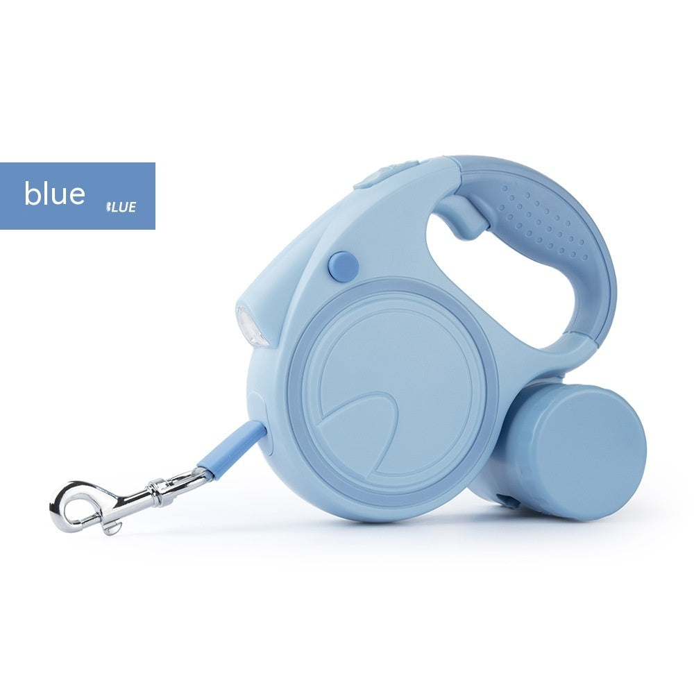 KFX-5193661 Automatic Retractable Pet Leash with Flashlight - Available in Multiple Colors