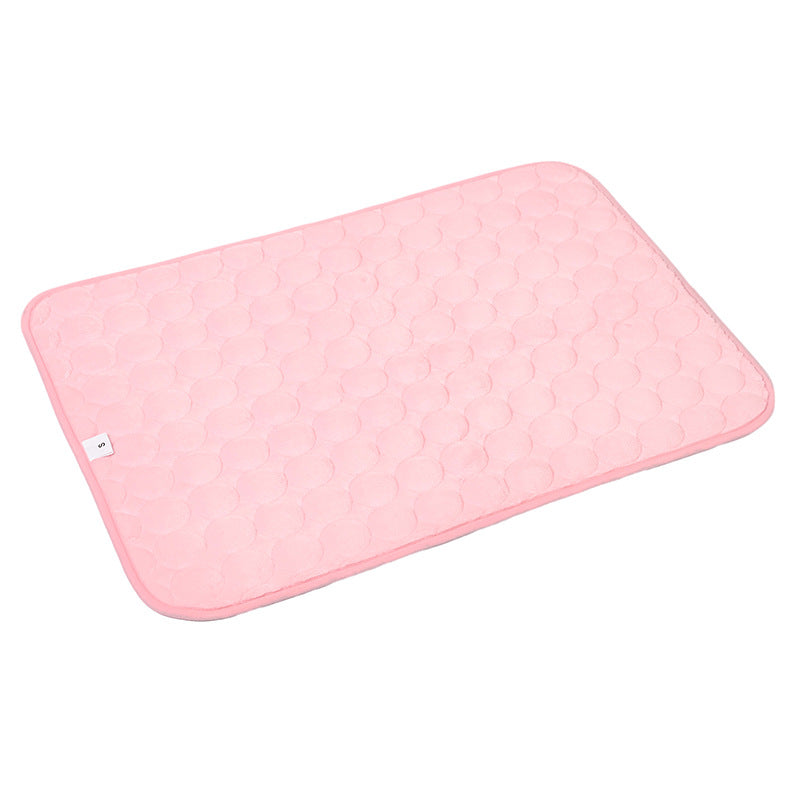 KFX-5195709 Reversible Thermal Dog Bed in Brown, Dark Gray, and Pink - Available in Sizes S and L