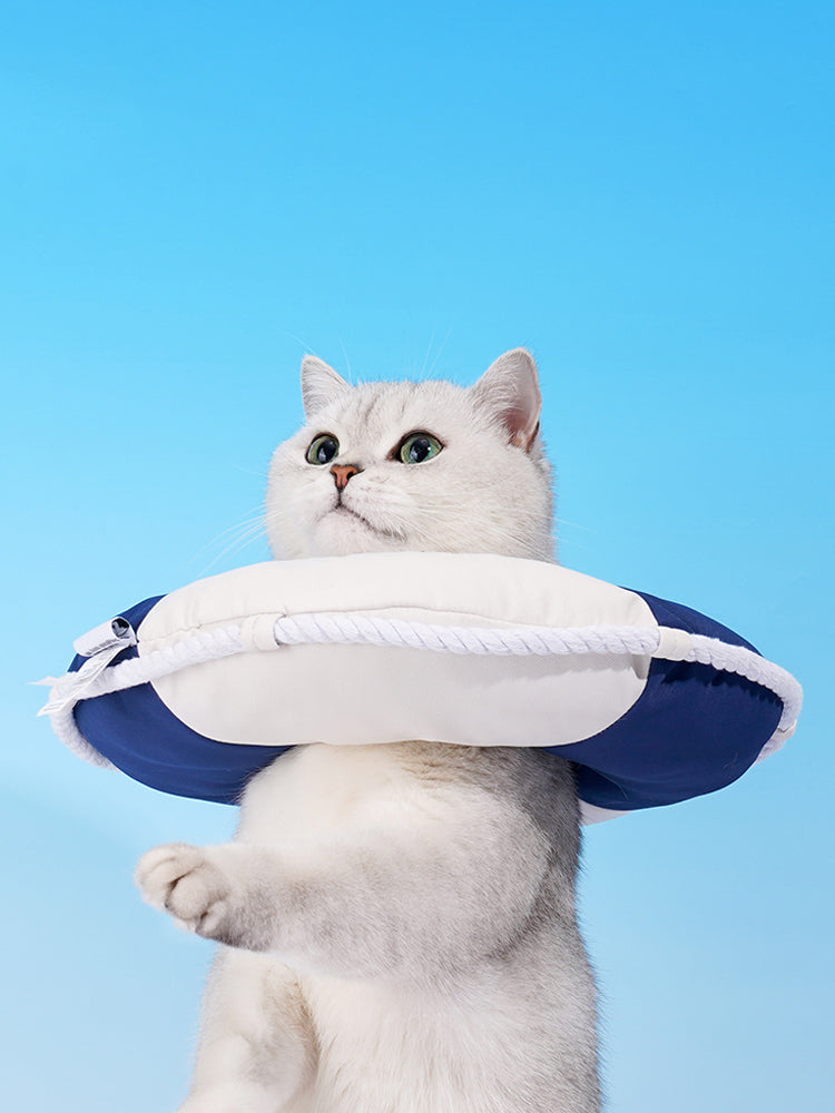 KFX-5195837 Anti-Lick Recovery Collar for Cats and Dogs - Soft Twill + PP Cotton, Multiple Sizes Available