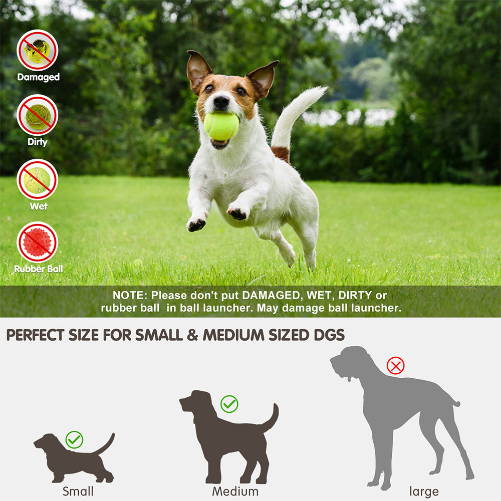 KFX-5197117 Automatic Ball Launcher for Dogs - Adjustable Distance Outdoor Fetch Toy