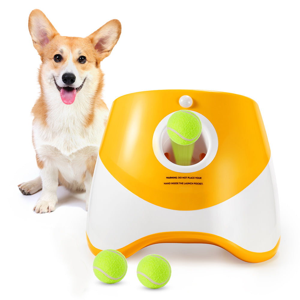 KFX-5197117 Automatic Ball Launcher for Dogs - Adjustable Distance Outdoor Fetch Toy