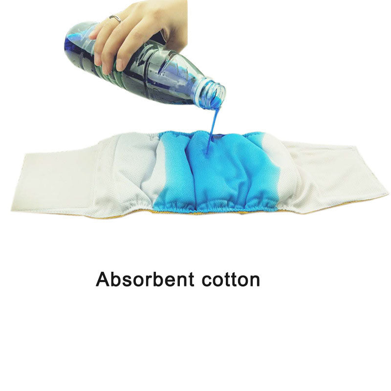 KFX-5197501 Waterproof Absorbent Cotton Diaper for Male Dogs - Soft and Comfortable for Small to Medium Breeds