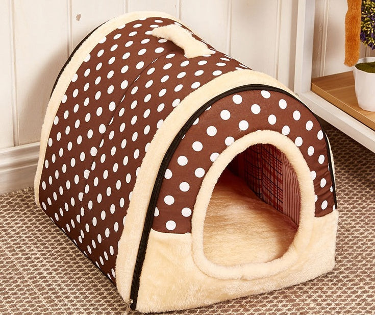 KFX-5197885 Portable Removable and Washable Dual-Purpose Pet Nest with Handle and Anti-Slip Design