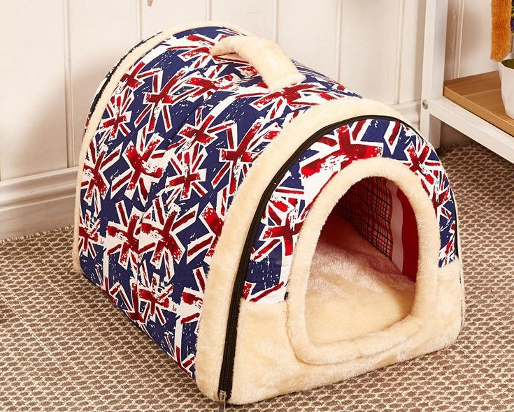 KFX-5197885 Portable Removable and Washable Dual-Purpose Pet Nest with Handle and Anti-Slip Design
