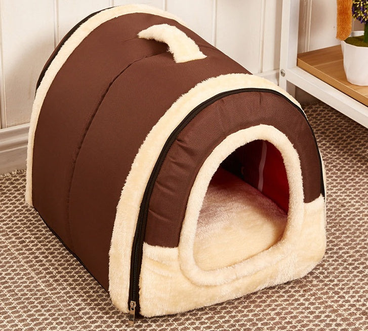 KFX-5197885 Portable Removable and Washable Dual-Purpose Pet Nest with Handle and Anti-Slip Design