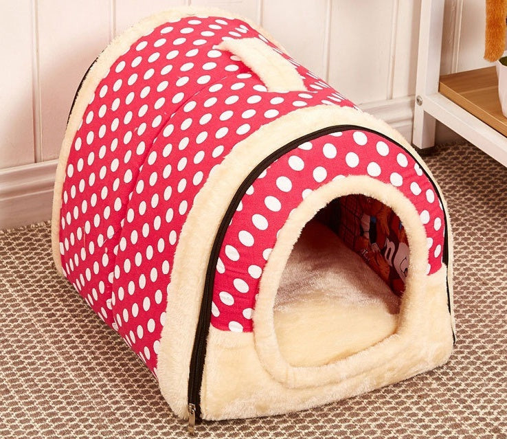 KFX-5197885 Portable Removable and Washable Dual-Purpose Pet Nest with Handle and Anti-Slip Design