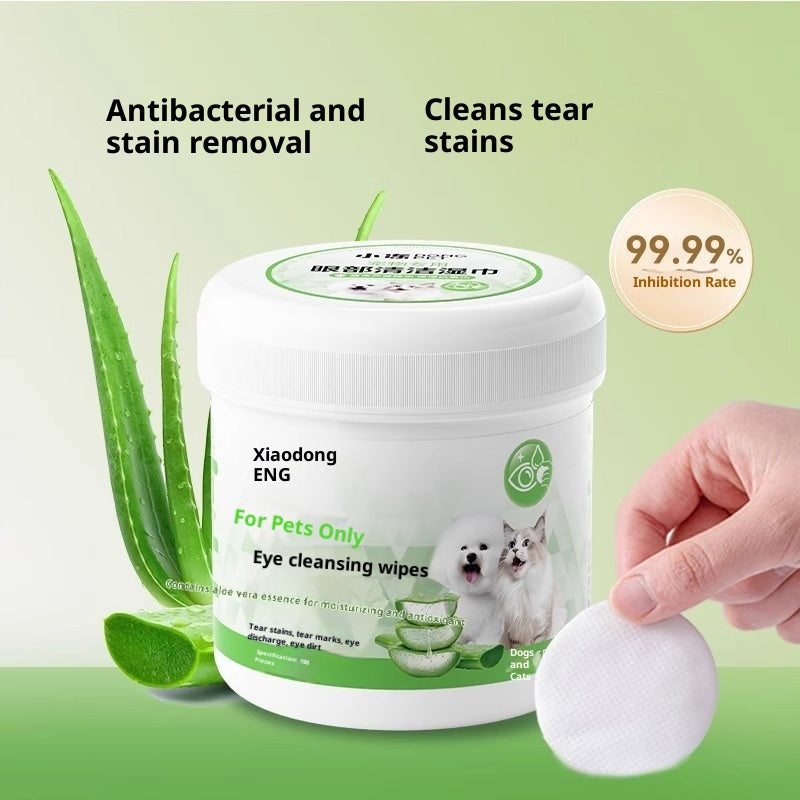 KFX-5199293 Pet Eye Cleaning Wipes - Non-Woven Fabric, 150 Count