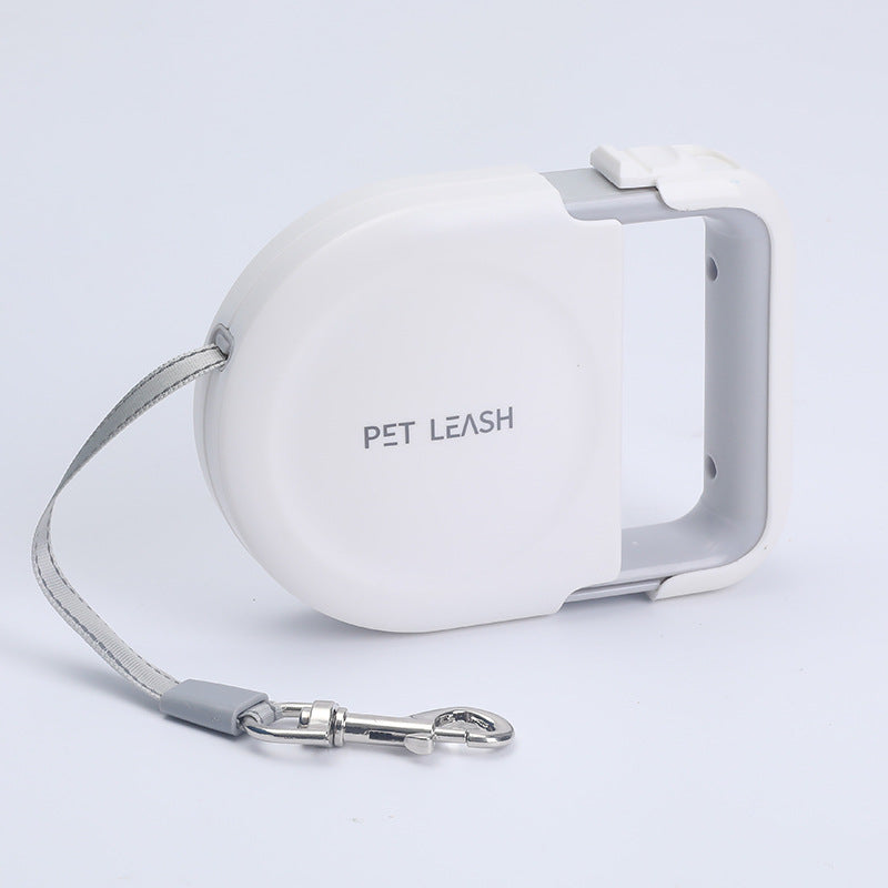 KFX-5199421 5m Retractable Pet Leash with ABS Handle - Scalable, Available in Blue, White, Green, Pink