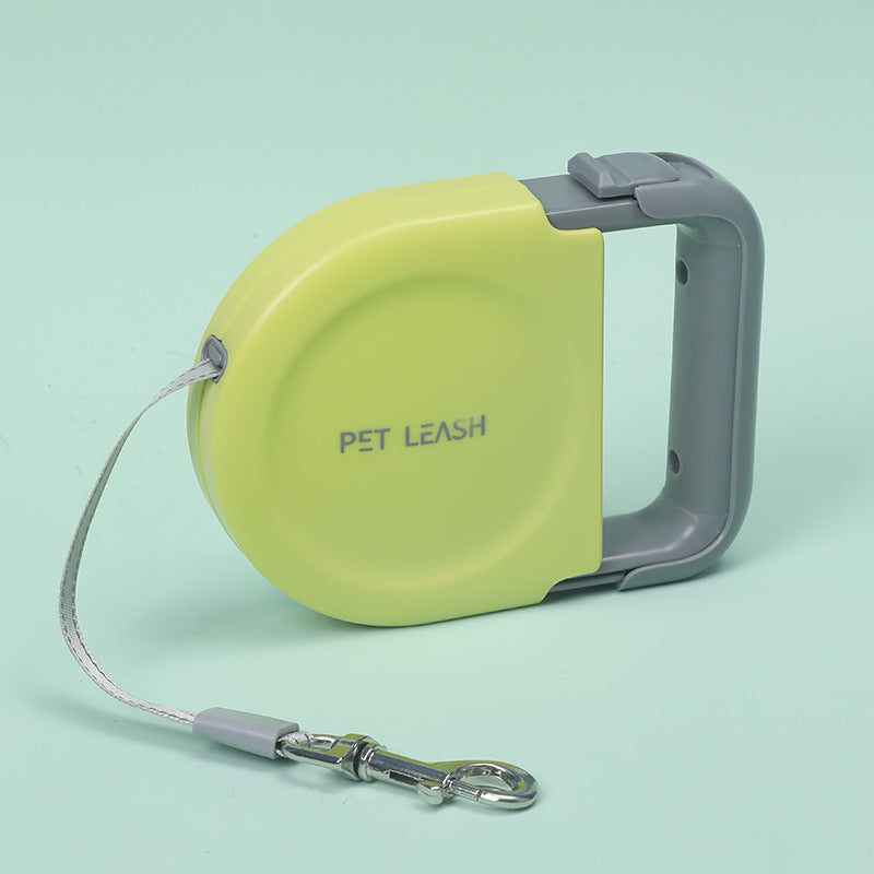 KFX-5199421 5m Retractable Pet Leash with ABS Handle - Scalable, Available in Blue, White, Green, Pink