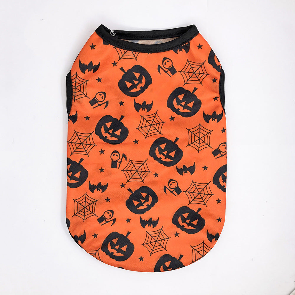 KFX-5205181 Halloween-Themed Pet Costumes for Dogs and Cats in Pumpkin Designs - Multiple Sizes Available