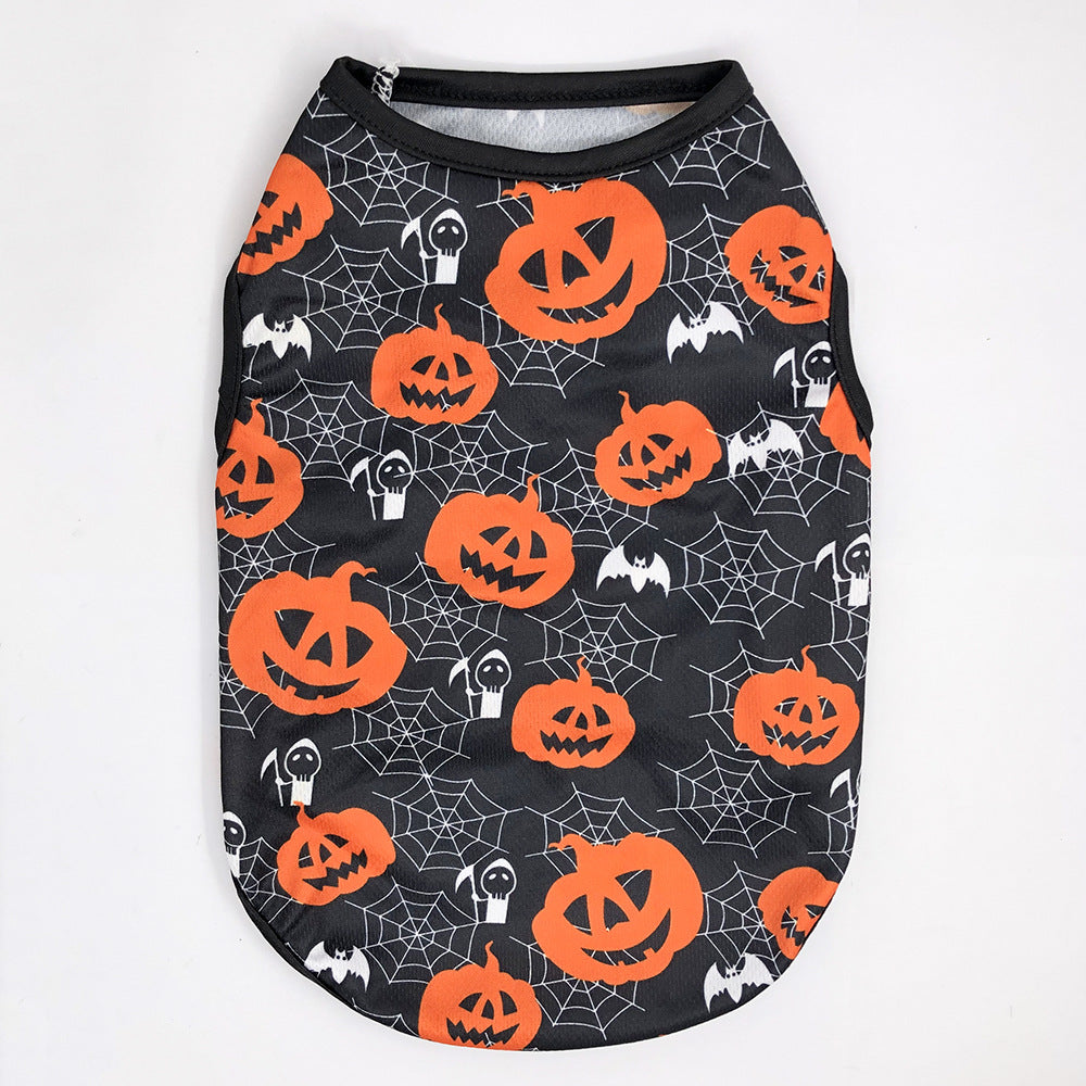 KFX-5205181 Halloween-Themed Pet Costumes for Dogs and Cats in Pumpkin Designs - Multiple Sizes Available
