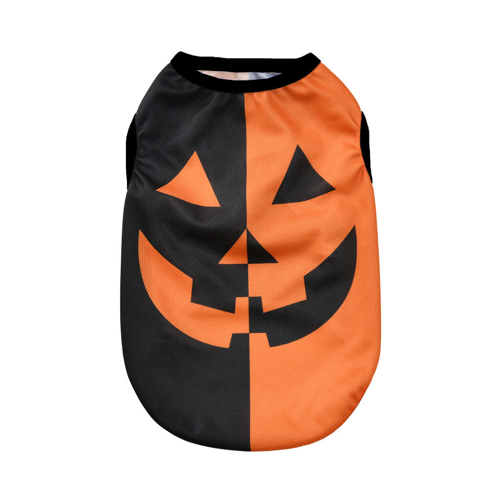 KFX-5205181 Halloween-Themed Pet Costumes for Dogs and Cats in Pumpkin Designs - Multiple Sizes Available