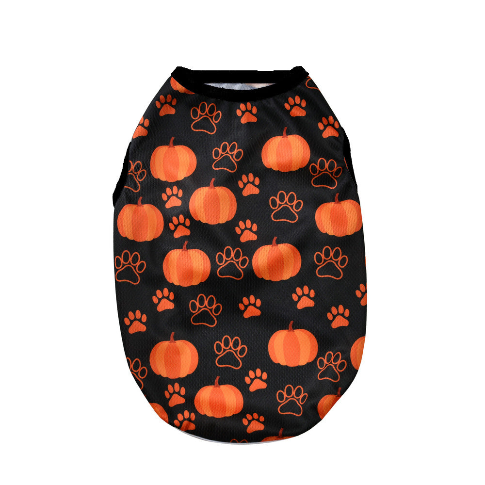 KFX-5205181 Halloween-Themed Pet Costumes for Dogs and Cats in Pumpkin Designs - Multiple Sizes Available