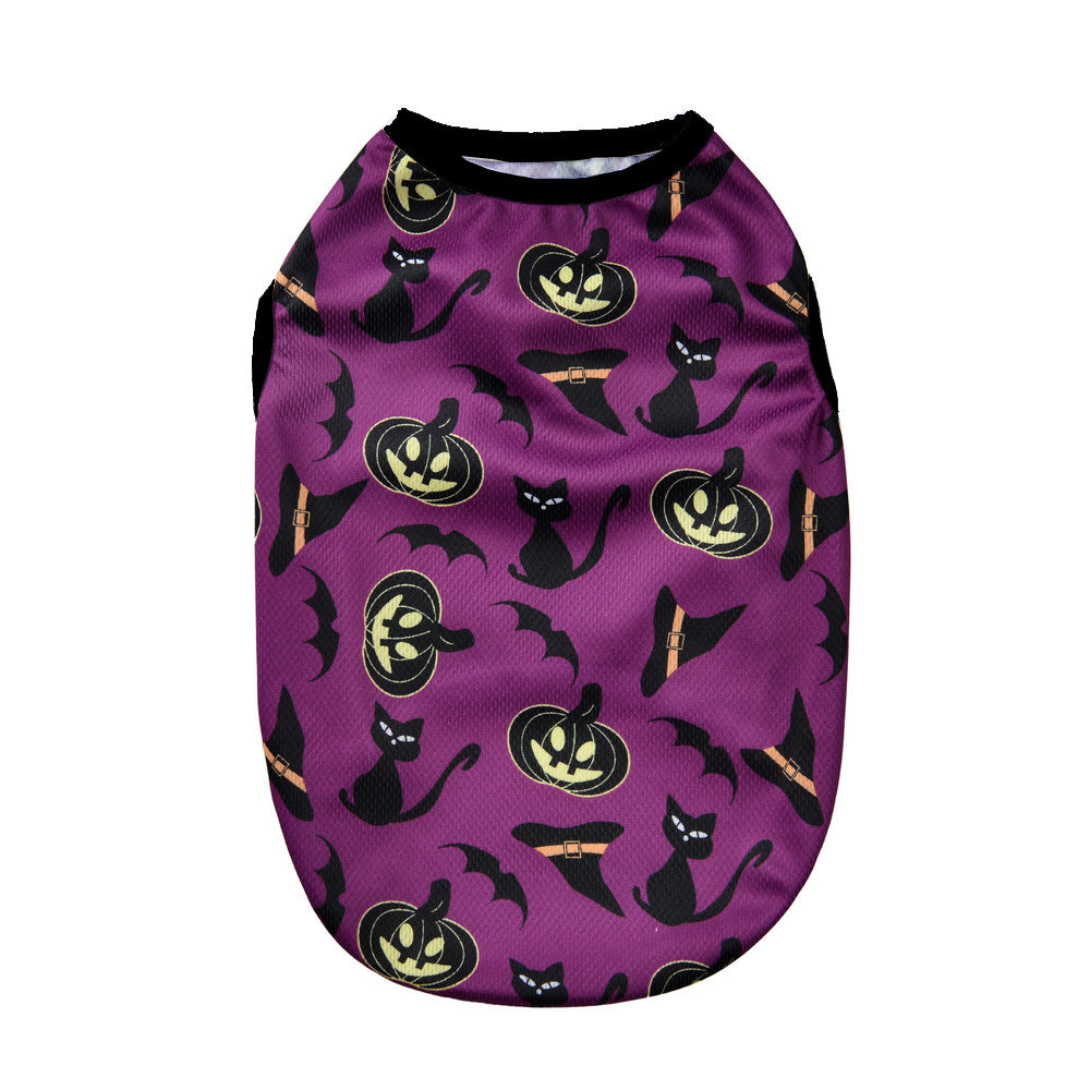 KFX-5205181 Halloween-Themed Pet Costumes for Dogs and Cats in Pumpkin Designs - Multiple Sizes Available