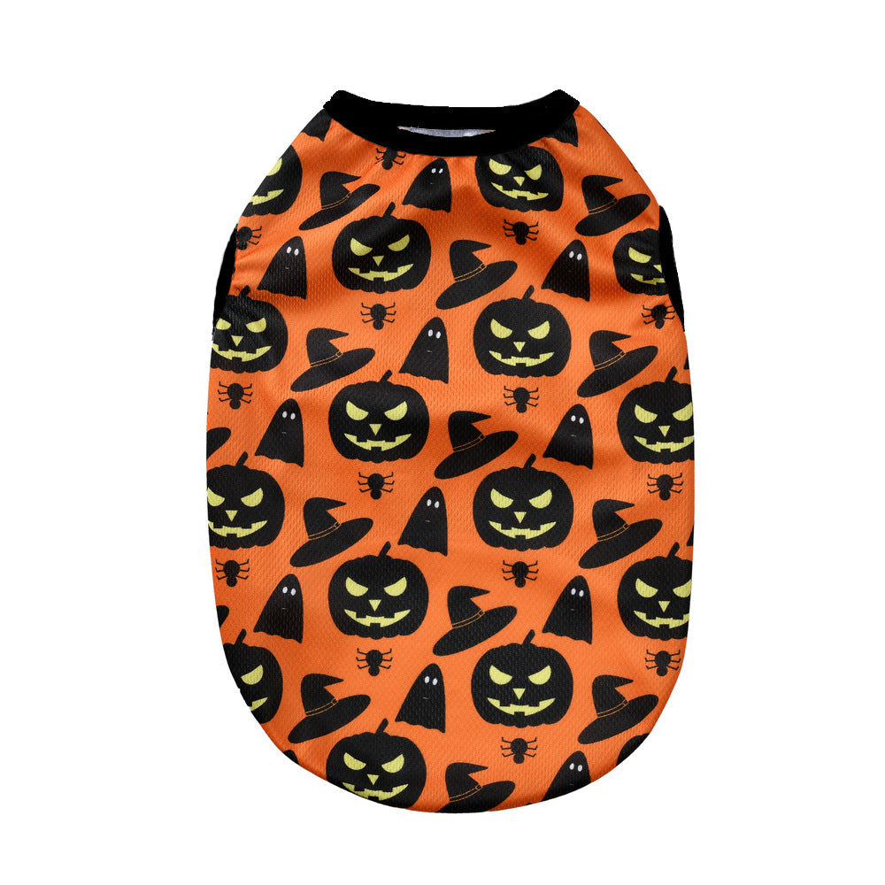 KFX-5205181 Halloween-Themed Pet Costumes for Dogs and Cats in Pumpkin Designs - Multiple Sizes Available