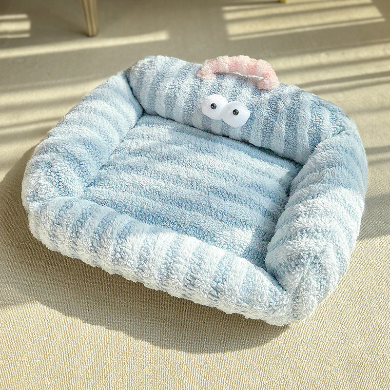 KFX-5206845 Cozy Pet Sleeping Mat for Small and Medium Dogs - Soft Cushion Winter Bed