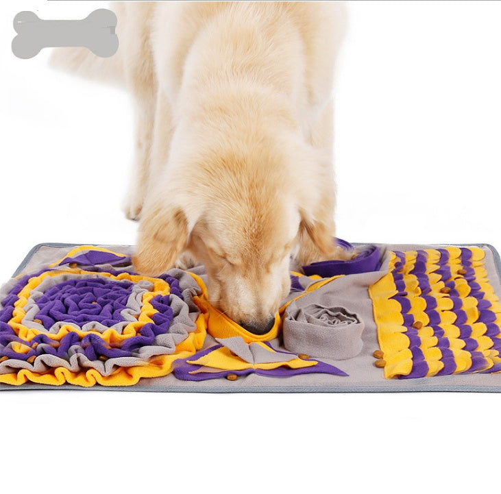 KFX-5207229 Interactive Pet Snuffle Mat for Dogs and Cats - Soft Fleece Feeding & Foraging Activity Blanket