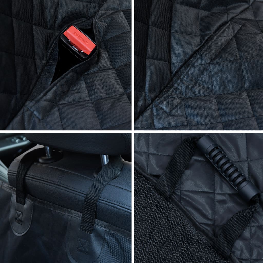 KFX-5207741 Dog Car Seat Cover - Black Oxford Fabric, 137x46x50 cm, Scratch-Resistant, Non-Slip, 4-Layer Design
