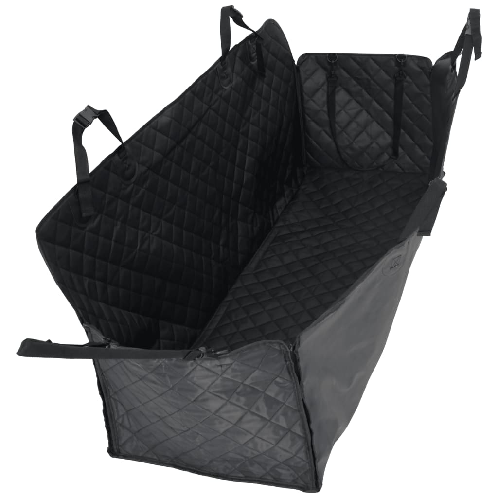 KFX-5207741 Dog Car Seat Cover - Black Oxford Fabric, 137x46x50 cm, Scratch-Resistant, Non-Slip, 4-Layer Design