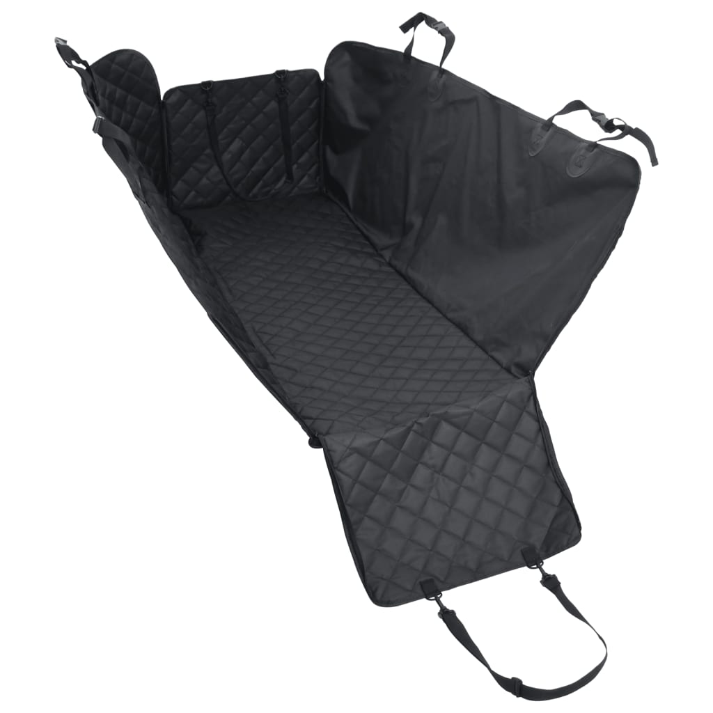 KFX-5207741 Dog Car Seat Cover - Black Oxford Fabric, 137x46x50 cm, Scratch-Resistant, Non-Slip, 4-Layer Design