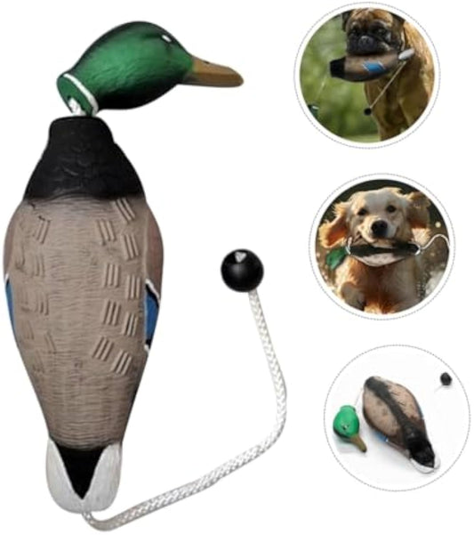 KFX-5207997 Durable Stuffed Duck Dog Toy for Aggressive Chewers - No Stuffing, Quacking Sound, Ideal for Training and Play