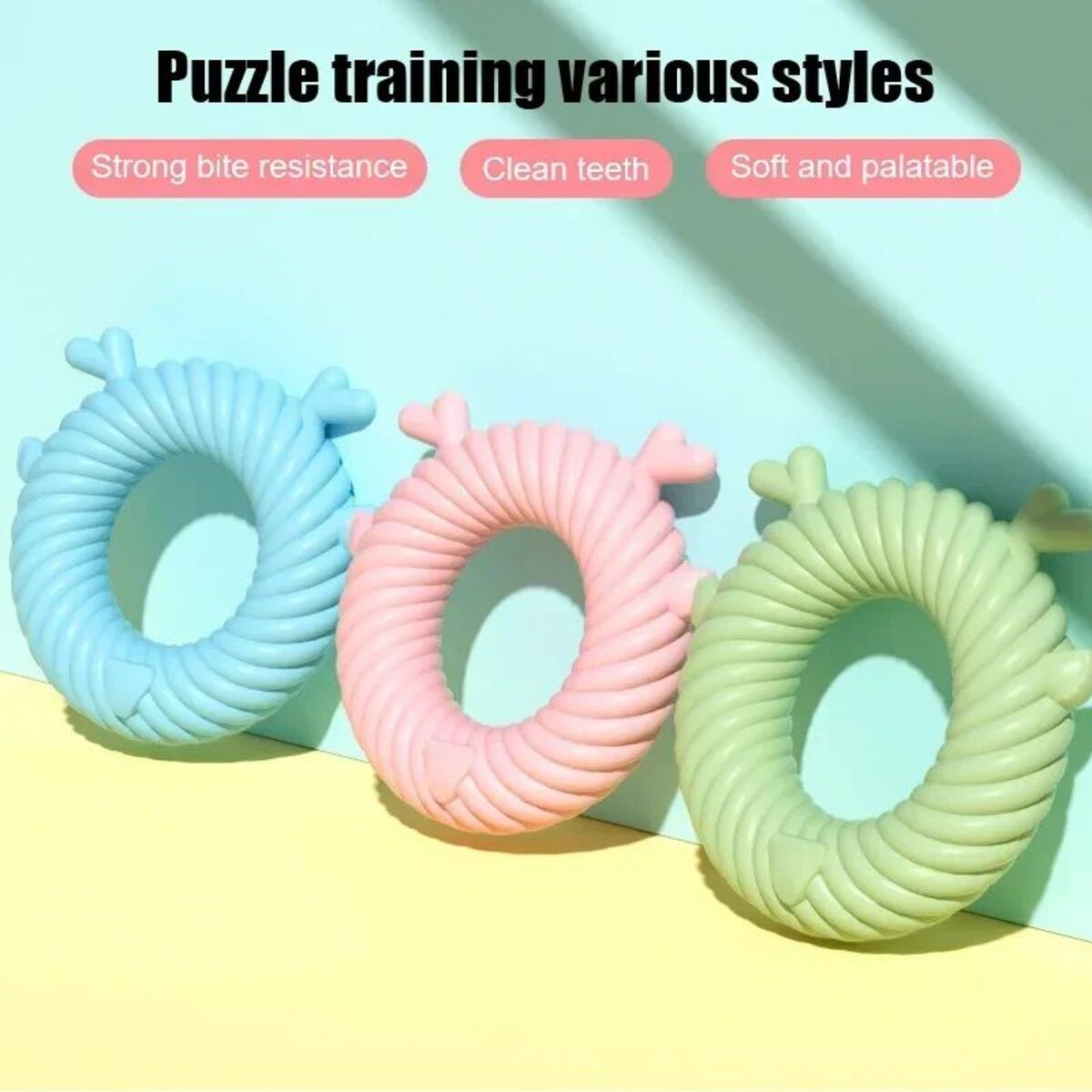 KFX-5212605 Interactive Dog Teething Plush Toy - Chew and Teeth Cleaning Deer Shape for Small to Large Dogs