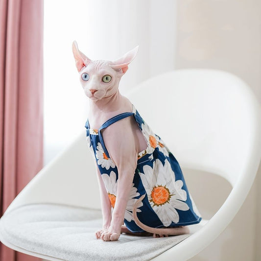 KFX-5212733 Cotton Dress for Pets in Various Sizes (XS, S, M)