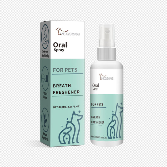 KFX-5212989 Pet Oral Care Spray Cleaner with Propolis, Grape Seed Oil & Mint - 3.8 x 14.6 cm