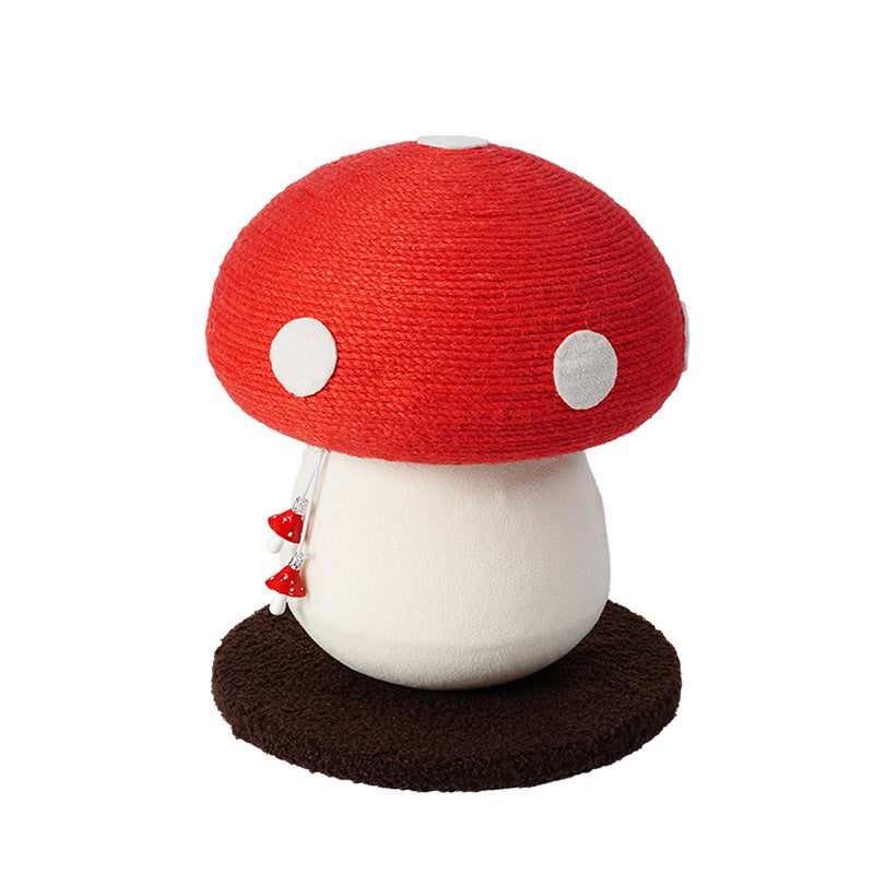 KFX-5214397 Self-Healing Cat Climbing Frame with Cotton Rope – Red Mushroom Design, 340*280cm