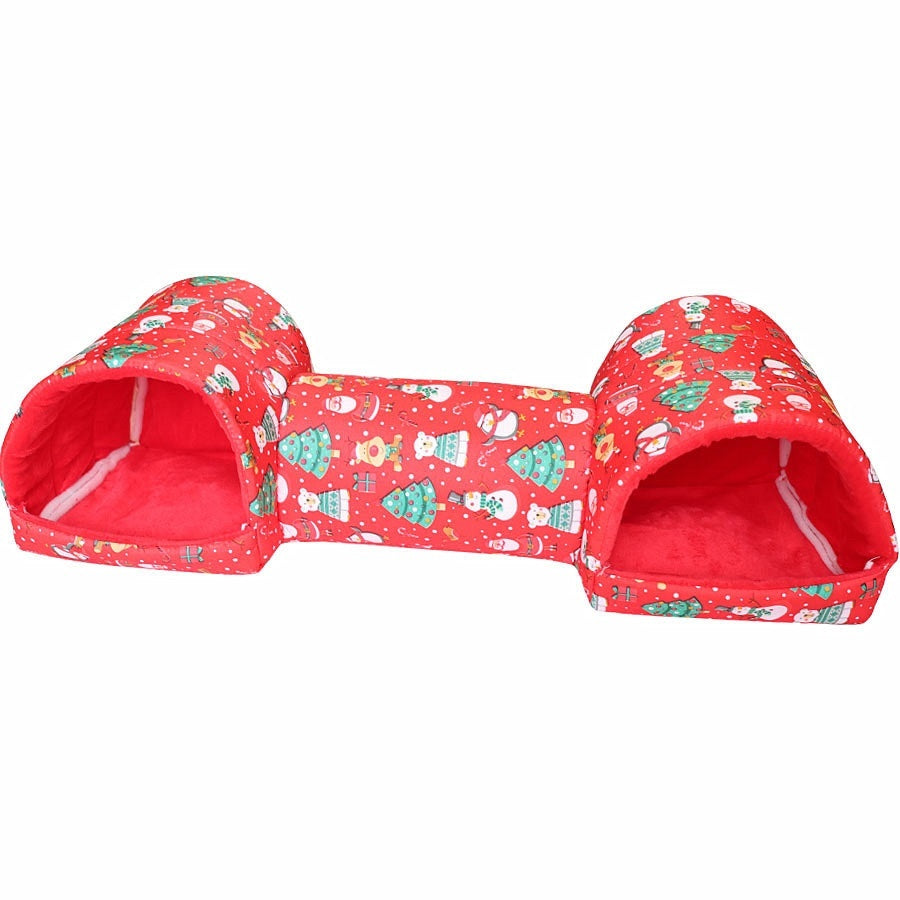 KFX-5214781 Cozy Polyester Nest for Small Pets - Warmth Retention Villa for Hamsters, Squirrels, Guinea Pigs & More