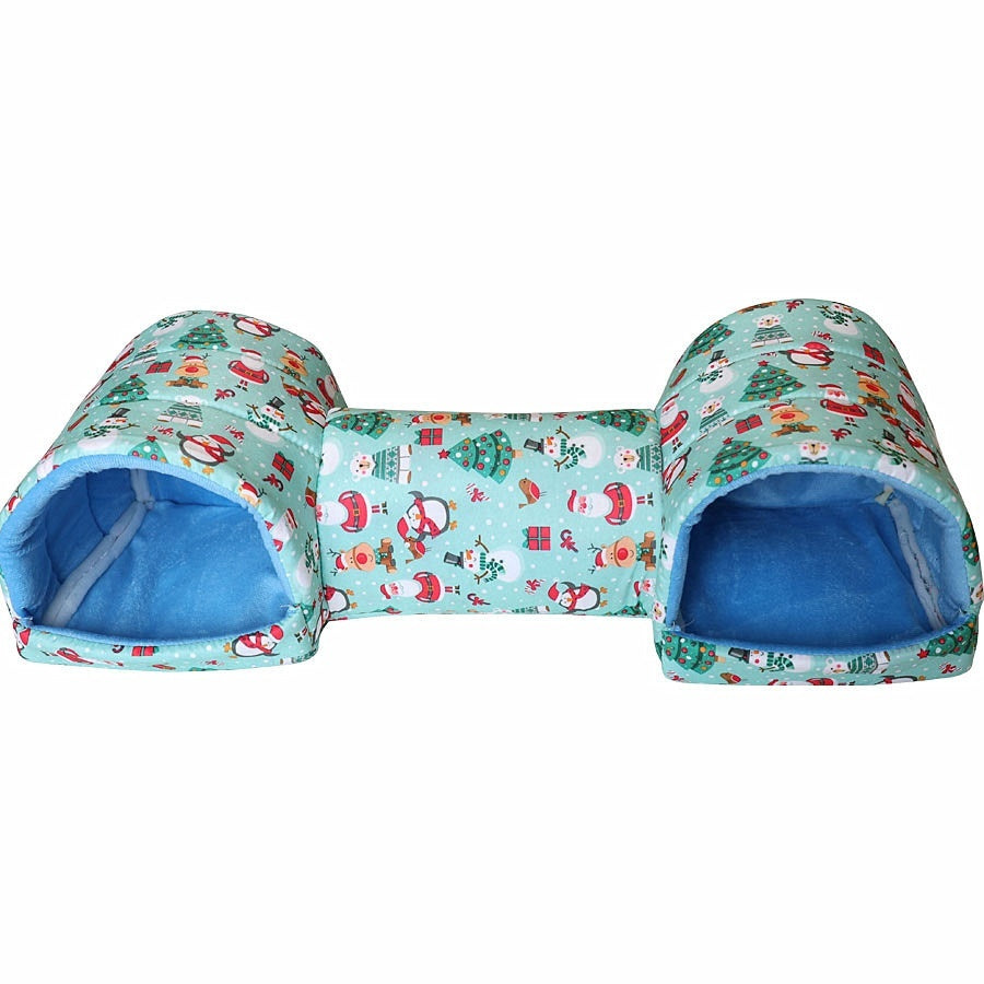 KFX-5214781 Cozy Polyester Nest for Small Pets - Warmth Retention Villa for Hamsters, Squirrels, Guinea Pigs & More