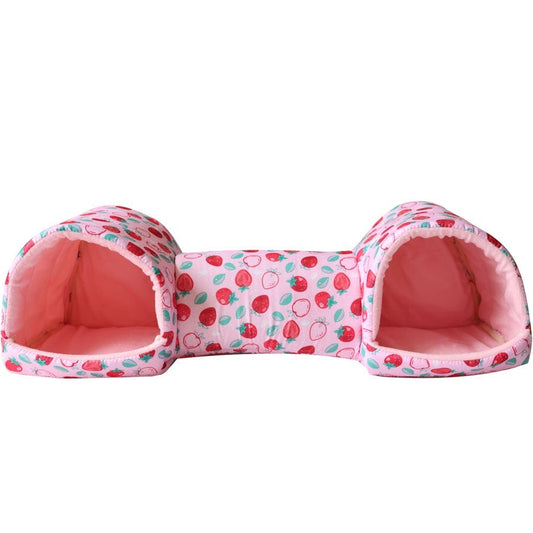 KFX-5214781 Cozy Polyester Nest for Small Pets - Warmth Retention Villa for Hamsters, Squirrels, Guinea Pigs & More