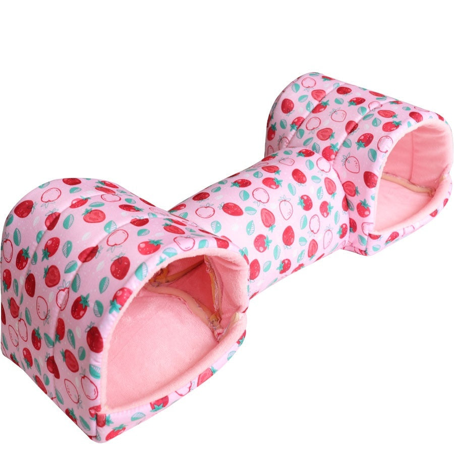 KFX-5214781 Cozy Polyester Nest for Small Pets - Warmth Retention Villa for Hamsters, Squirrels, Guinea Pigs & More