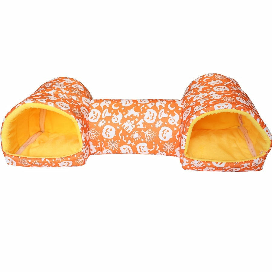 KFX-5214781 Cozy Polyester Nest for Small Pets - Warmth Retention Villa for Hamsters, Squirrels, Guinea Pigs & More