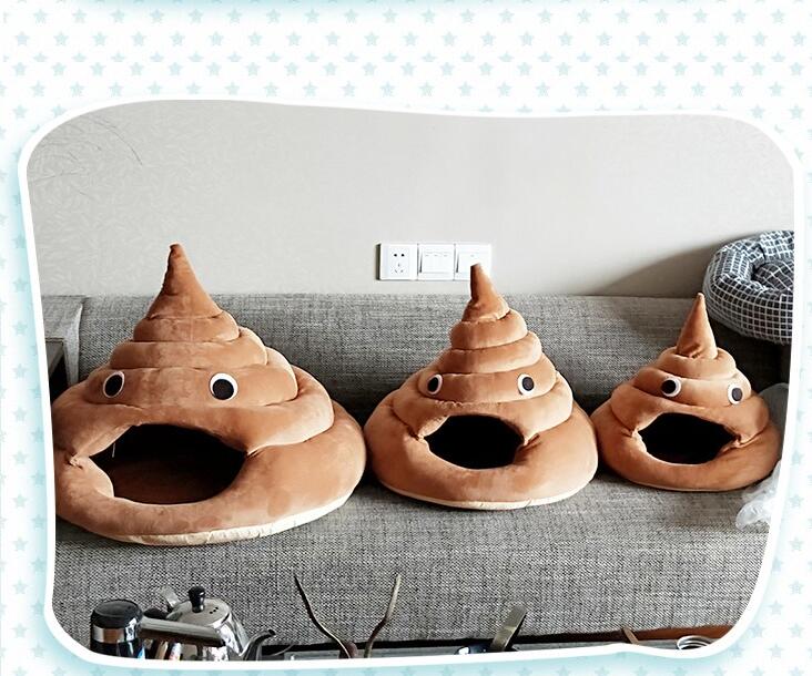 KFX-5215165 Cotton Velvet Cat Litter Box in Brown - Multiple Sizes Available
