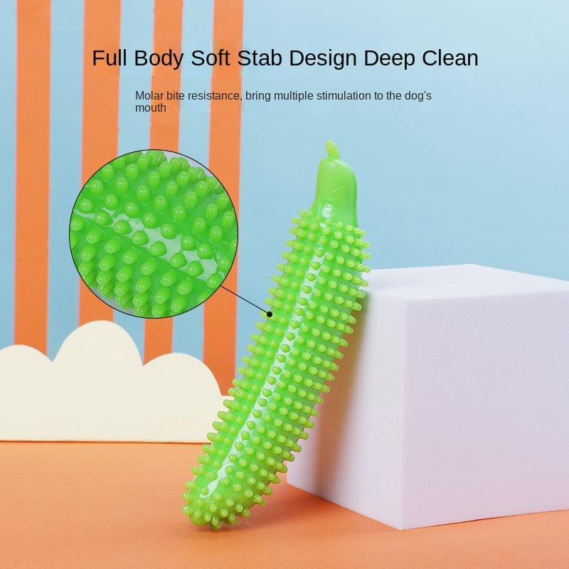 KFX-5218365 Interactive Dog Teething Cucumber – Durable Bite-Resistant Training Toy
